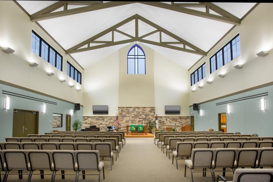 New construction of Beautiful Savior Lutheran Church in Ohio